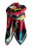 Silk scarf "Arlecchino" Lacroix red / bordeaux