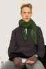 Green scarf in 100% pure soft wool