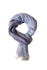 Exclusive large blue scarf in linen