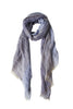 Exclusive large blue scarf in linen
