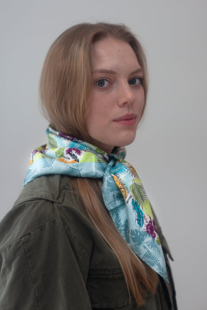 Pollini silk best sale scarf