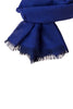 Blue cashmere scarf