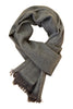 Grey classic cashmere scarf