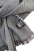 Grey classic cashmere scarf