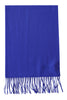 Bright blue merino wool scarf by Moschino