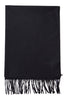 Classic black merino scarf from Moschino