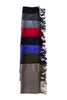 Dark grey merino wool scarf from Moschino