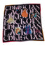 Silk scarf "Lacroix Parade" black and rose