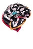 Silk scarf "Lacroix Parade" black and rose