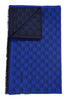 Wool scarf in bright blue and black Moschino