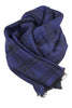 Blue wool scarf by Moschino