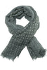 Delicate grey scarf / shawl in beautiful print
