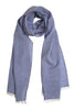 Light blue melange scarf in fine wool