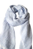 Pastel blue scarf in soft blend