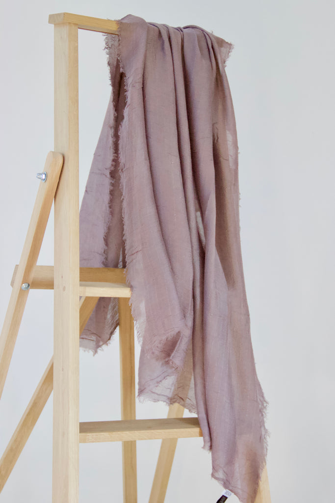 Dusty rosa scarf in cashmere blend
