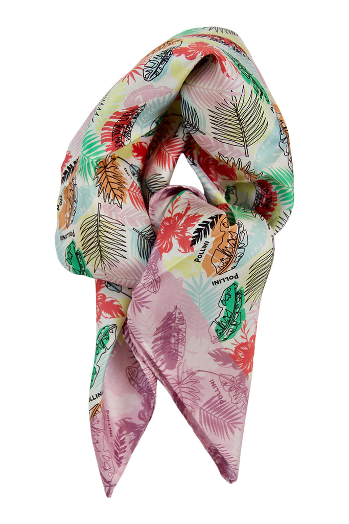 Light pink silk scarf - Pollini