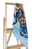 Blue floral silk scarf - Pollini