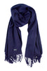 Blue cashmere scarf / wrap - Pollini