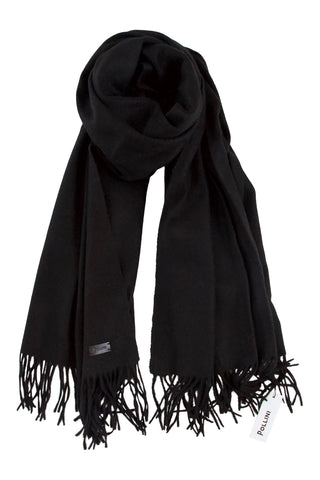 Black cashmere scarf / wrap - Pollini