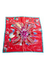 Silk scarf "Ocean Bloom" Lacroix - red