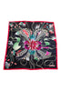Silk scarf "Ocean Bloom" Lacroix - black