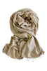 Cashmere scarf in 100% luxurious cashmere - nude