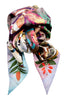 Double-sided silk scarf "Paradise" Lacroix - black