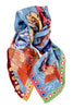 Silk scarf "Croquis" Lacroix - jeans