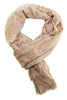 Stylish snake print scarf in beige