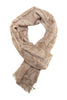 Stylish snake print scarf in beige